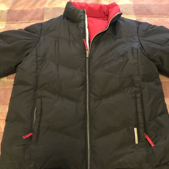 Reversible red/black Liz Claiborne winter jacket - Picture 2 of 4
